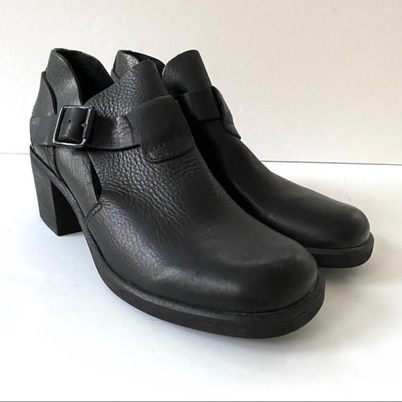 90’s Vintage Deadstock block heel leather shoe NEW - Picture 15 of 15